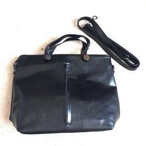 Black cute purse with shoulder strap